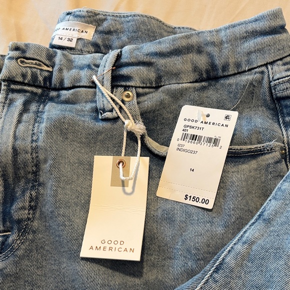 Good American Petite Skinny Ripped Denim Jeans - Picture 2 of 4